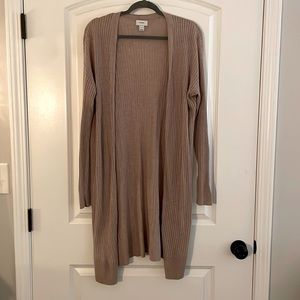 OLD NAVY Tan Long Cardigan - size L